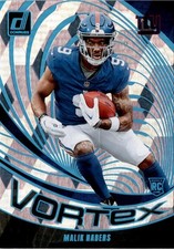 2024 Donruss #VOR-MNA Malik Nabers Vortex Cubic #/50 New York Giants