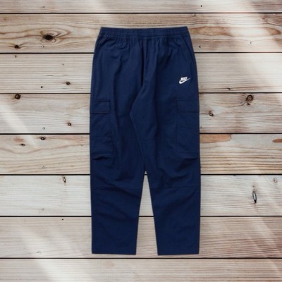Nike Classic Woven NSW Club Utility Cargo Trouser Hose M L Navy Blau 69£