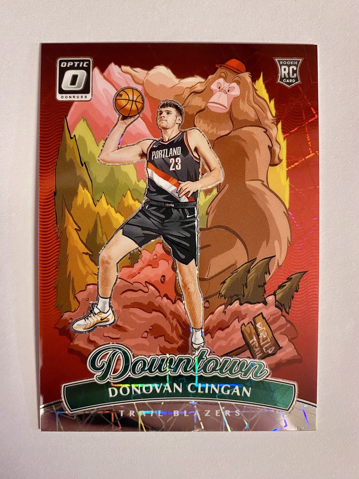 Donovan Clingan 2024-25 SSP Optic Downtown RC Portland Trailblazers