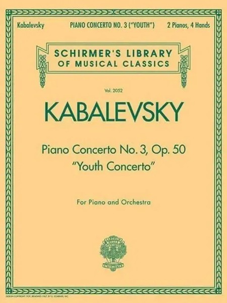Dmitri Kabalevsky | Piano Concerto No. 3, Op. 50 (Youth Concerto) | Taschenbuch-image