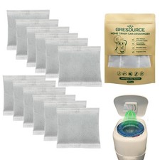 12 Pack Diaper Pail Carbon Refill Filters Premium Charcoal Odor Absorbers