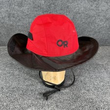 Outdoor Research Hat Red OR Gore-Tex Seattle Sombrero Waterproof Size Medium