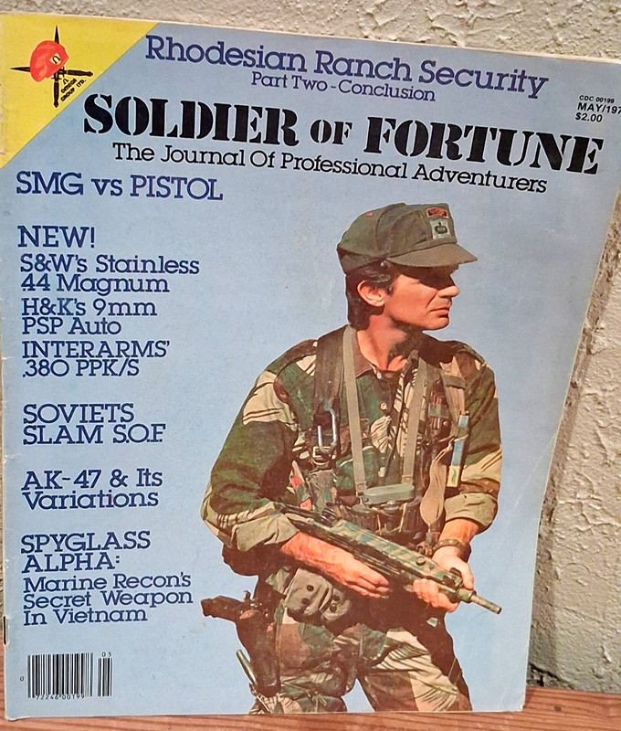 Soldier of Fortune Magazine May 79 Nite Site, SMG vs Pistol, Spyglass Alpha, AK