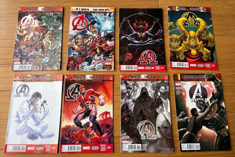 AVENGERS Time Runs Out Jonathan Hickman 8x Marvel Comics Bundle