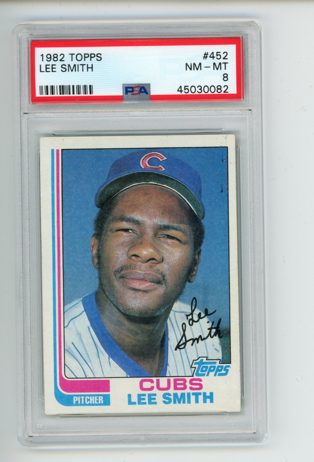 1982 Topps Lee Smith #452 Rookie RC Chicago Cubs PSA 8 NM-MT