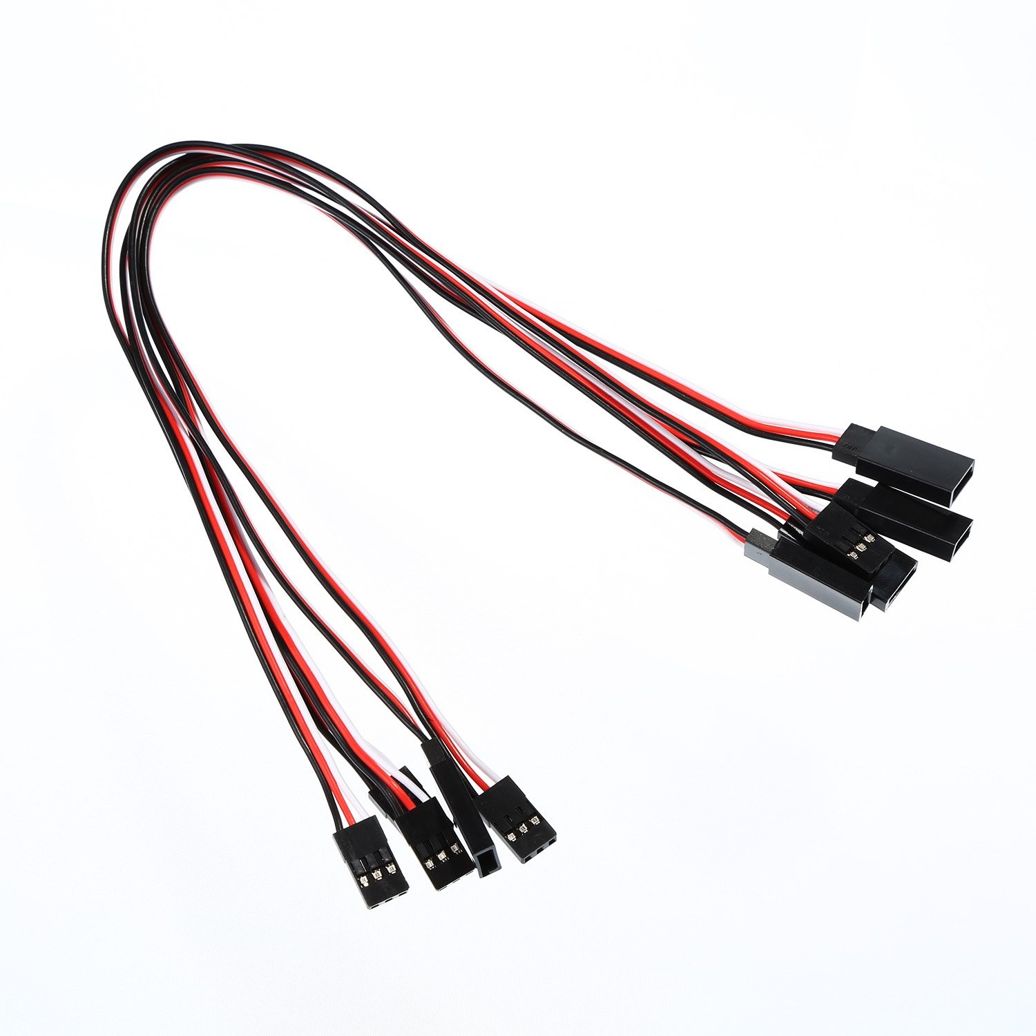 Tecunite 20 Pieces 3-pin Servo Extension Cable Wire Cord Female to Male RC Se...