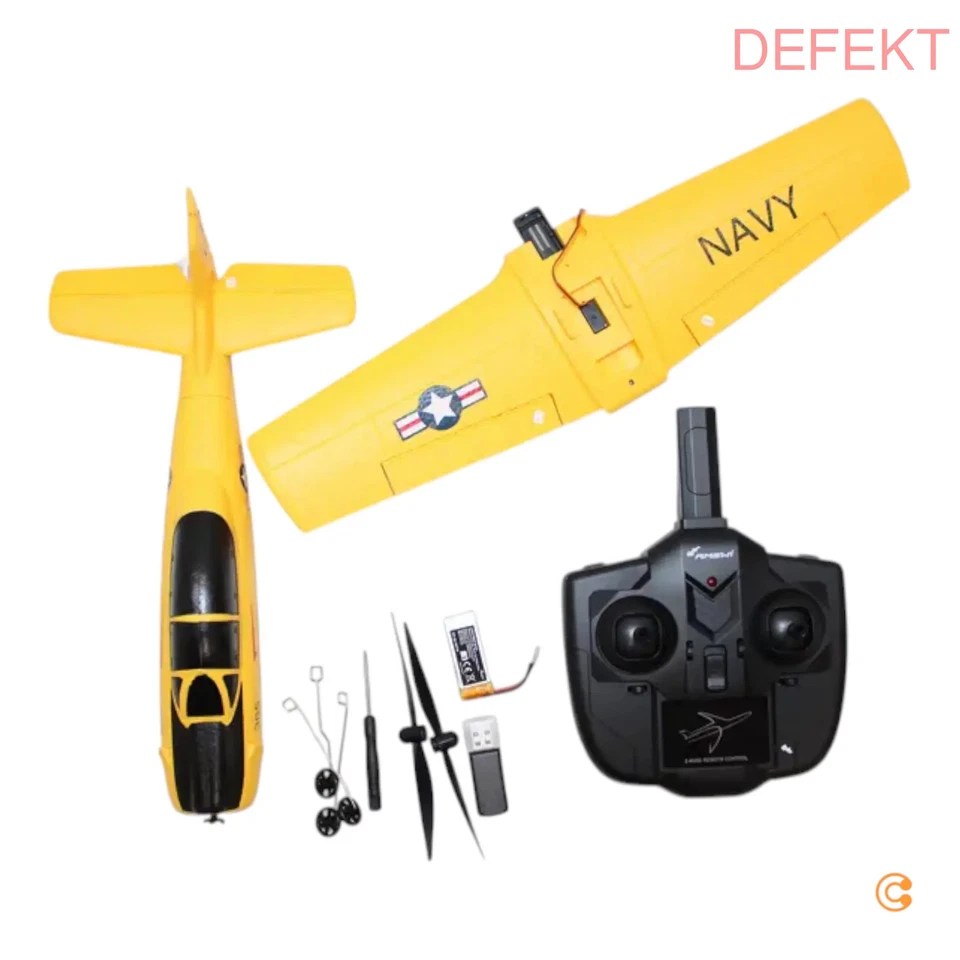 Amewi AMXFlight T28 Trojan Gelb Modellflugzeug RtF Modellbau Modell DEFEKTWARE