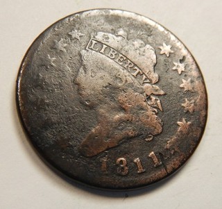 1811 Large Cent Turban Classic Mid Grade Details