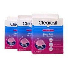 3 PACK Clearasil Ultra Overnight Spot Patch Acne Advanced , 18x3 Count 2027 