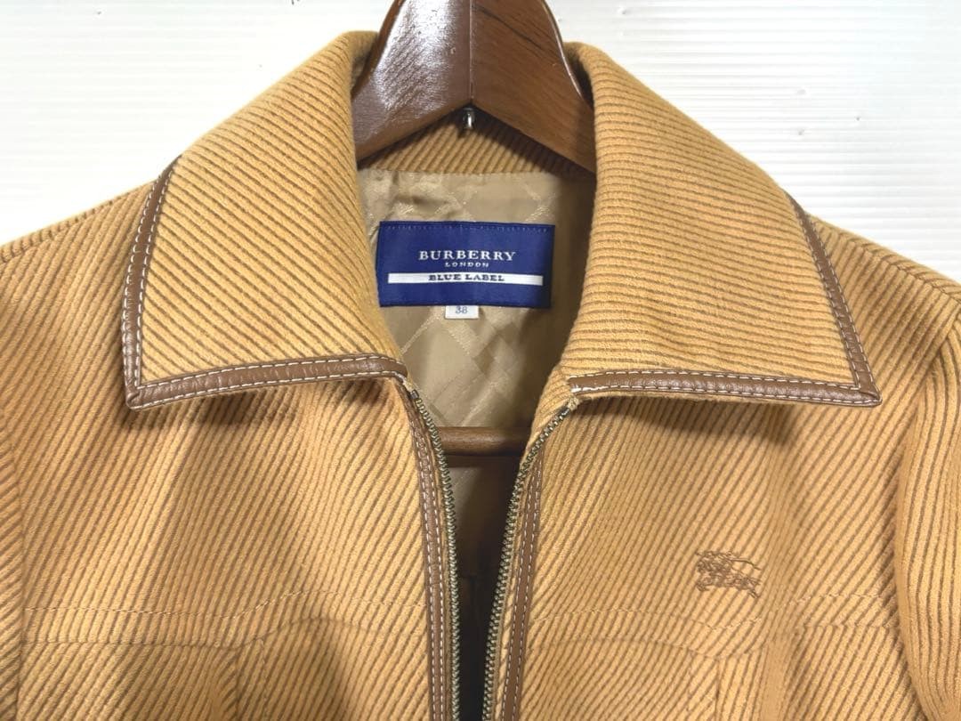 Burberry London Stand-up Collar Jacket Beige Cotton Nova Check Size 38 Women thumbnail 23