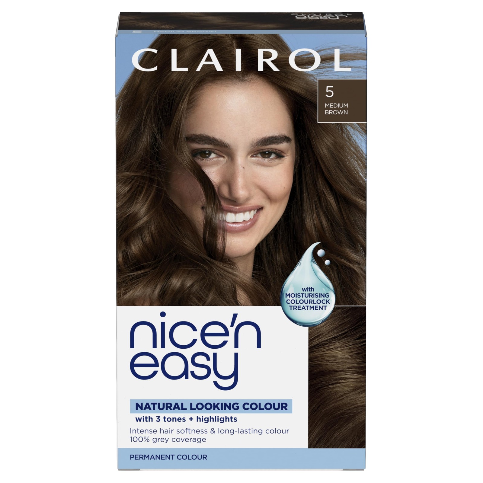 Clairol Nice'n Easy Crème, Natural 1 count (Pack of 1), 5 Medium Brown - Image 3