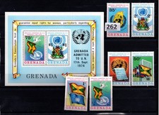  GRENADA - MNH - BIRDS - FLAGS - UNITED NATIONS - 1974