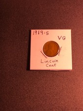 1919-S Lincoln wheat cent penny