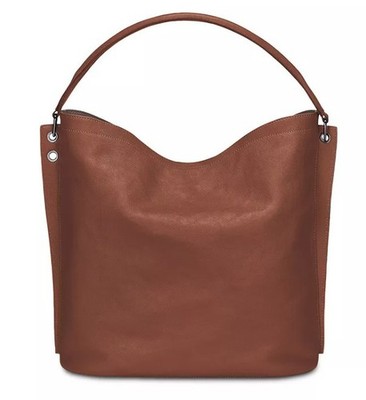 NEW WITH TAGS Longchamp 3D Leather ZIP Hobo Bag COGNAC LC3D $760