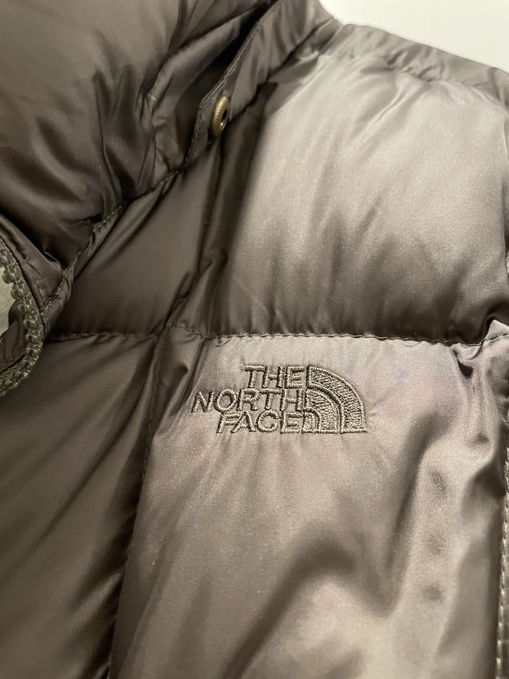 Chaqueta Abrigo Largo Parka XL Verde Oliva Plumón The North Face 550 Para Mujer SIN CAPUCHA Foto 2 de 4