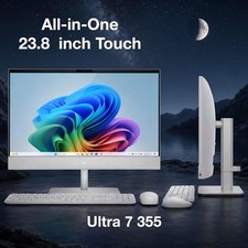Dell 24 EC24260 All-in-One Touch FHD DDR5 U7-355 Upto 64G RAM 4TB SSD Win 11Pro