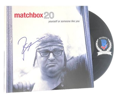 ROB THOMAS SIGNED AUTOGRAPH MATCHBOX 20 YOURSELF OR  SOMEONE LIKE YOU VINYL  BAS