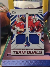 2025 Panini Rookies & Stars Josh Allen James Cook Team Duals Patch #TD-BUF Bills