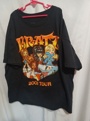 Bratz Tour 2001 T Shirt   Kids XxL  YASMIN JADE CLOE SASHA MGA
