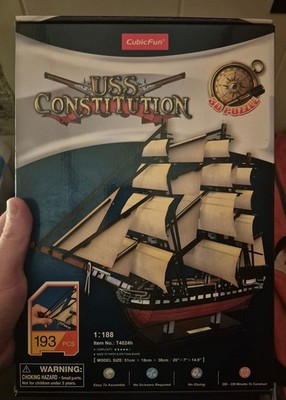 CubicFun USS Constitution Model Ship - 3D Puzzle - *BRAND NEW*