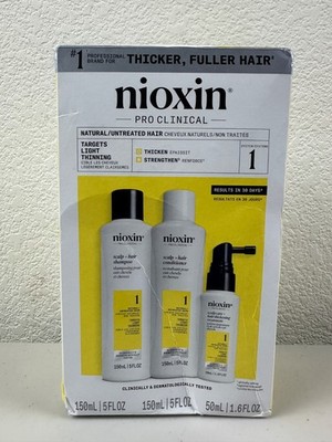 Nioxin Scalp + Hair Thickening System 1 Kit Natural Colored Thinning 5 fl oz