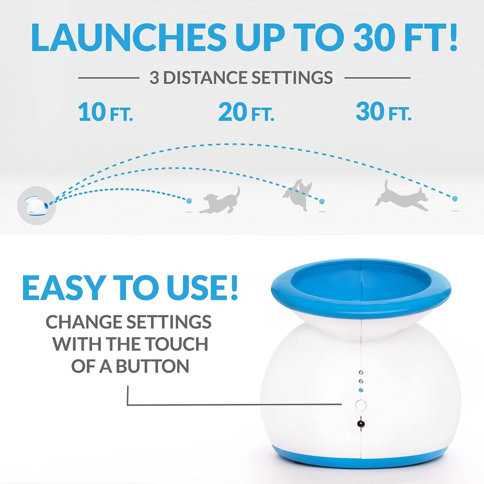 Automatic Dog Ball Launcher for Small to Medium Dogs, Indoor/Outdoor Dog Toy ... - Image 4 of 4