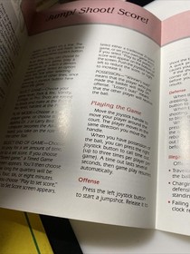 ATARI 7800 GAME MANUAL One On One Dr J Larry Bird Basketball- Instructions Only