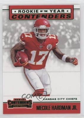 2019 Panini Contenders Rookie of the Year Emerald Mecole Hardman Jr #RYA-MH rg5