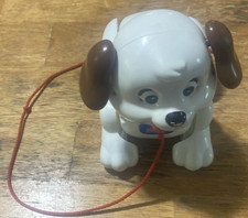 Vintage Fisher Price Dog Pull Along Walking Toy Puppy 2005 Mattel 6"x7"