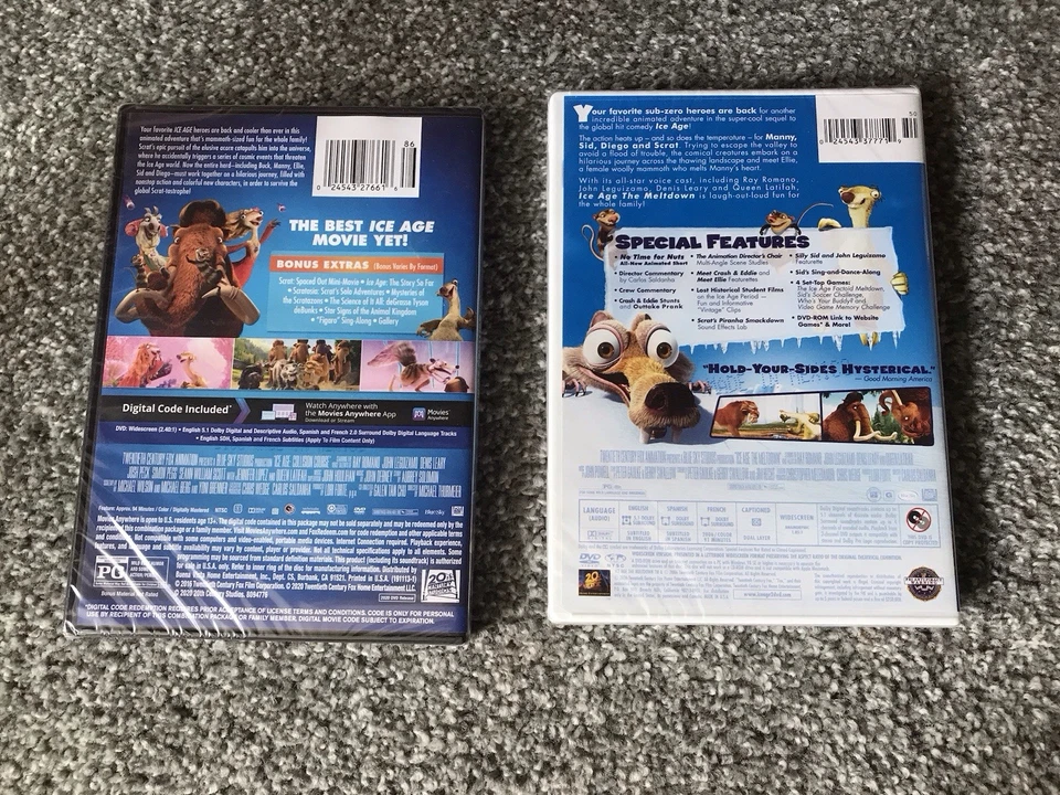 Ice age Collision Course & Ice Age The Meltdown  Dvds  Brand New & Sealed - Image 2 of 3