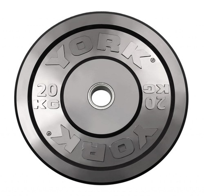 #ad York Barbell Rubber Training Bumper Plate – Olympic Weight Plates with 2quot; $181.99