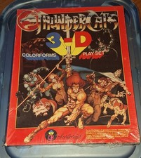 Thundercats Vtg 1986 oversized Colorforms 3-D Adventure Play Set deluxe New