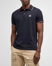 AUTH Moncler Men's Tipped Polo Shirt Size S