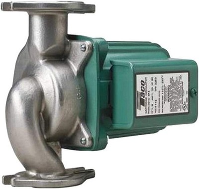 Taco 0010-SF3 Stainless Steel Circulator Pump, 1/8 HP, 115 V, 1 Phase