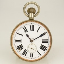 BIG Rare 8-DAYS Pocket Watch Men's no fusee no duplex chronometer no repeater