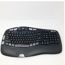 Logitech K350 Wireless Wave Ergonomic Keyboard Black No USB Receiver