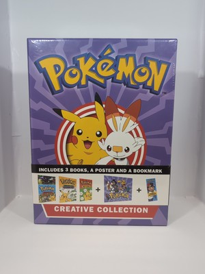 Pokemon Kreative Sammlung 3 Bücher, ein Poster und ein Lesezeichen NEU portofrei.
