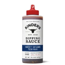 Kinder's Sweet Sesame Teriyaki Dipping Sauce, 15.5 oz Squeeze Bottle