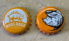 2 Capsules de Bière Hogs Back T.E.A orange Angleterre