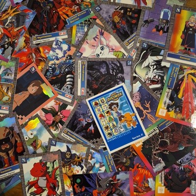 Digimon Animated Series 2: 11 x Karten + Checkliste 2000 Bandai Upper Deck Bulk