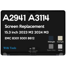 For MacBook Air 15" A2941 A3114 2023 2024 M2 M3 LCD Screen Replacement Assembly