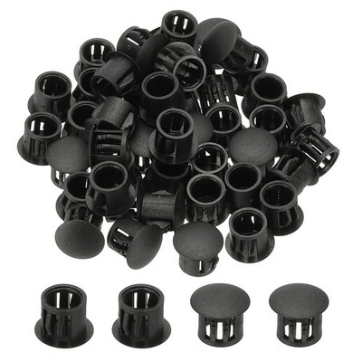 Plastic Hole Plugs, 99 Pcs 2/5''(11mm) Round Plastic Hole Caps, Black