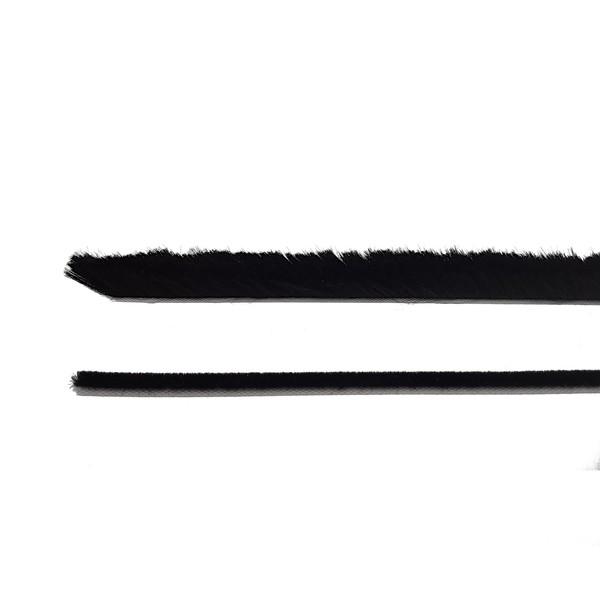 10M BüRstendichtung Selbstklebend Schwarz, H 25Mm DichtungsbüRste TüRbüRste-image