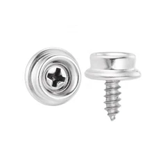 24pcs Stainless Steel Screws Marine Grade Boat Snaps for Boat Cover, Snap Screw