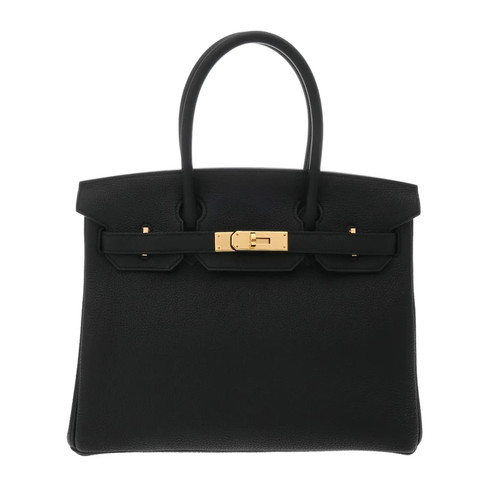 Hermes Birkin 30 730616 Handbag Togo Leather Black #WB3443