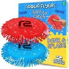 Beach Games Flying Disc Pool Medium (suitable for kids aged 4-12), Red & Blue