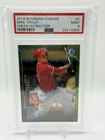 2016 Bowman Chrome Mike Trout #1 Green Refractor 77/99 PSA 9 Mint
