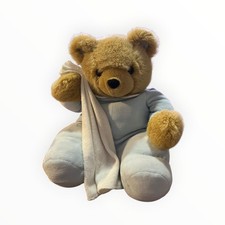 De colección 1997 Ganz Bathtime Oso de Peluche Azul Pijama Toalla Peluche Peluche *enganches