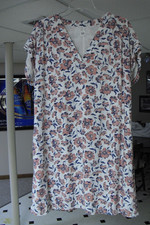 Women's Gap Sleeveless Lightweight Pullover Lined Dress Floral Size L