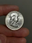 1963- D Franklin Half Dollar BU #12